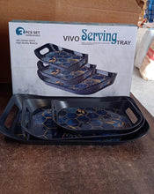 Premium Plastic Serving Tray (3 Pc)